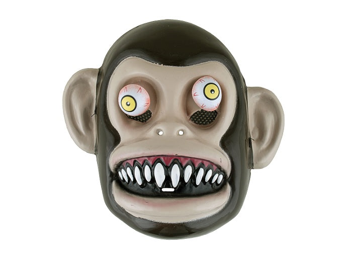 masque coque de singe démoniaque avec yeux mobiles
