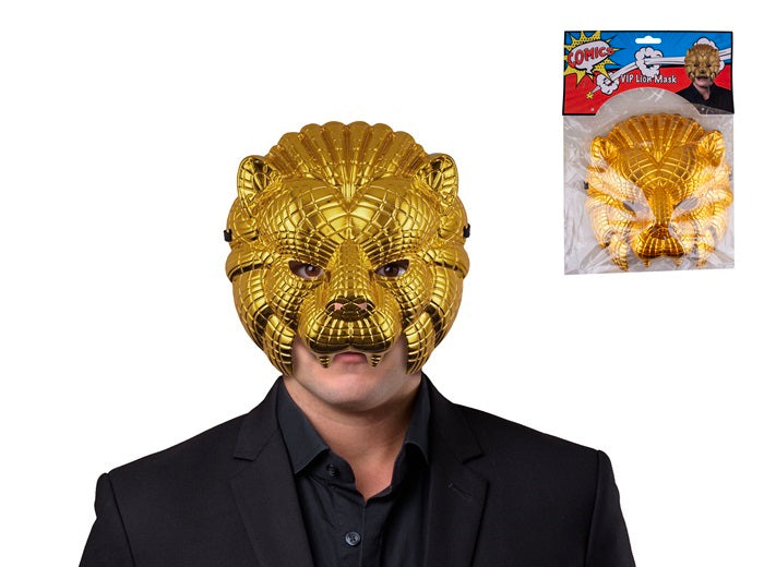 masque coque vénitien lion or adulte