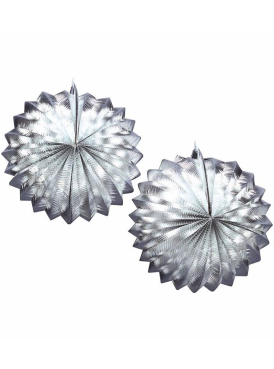 2 lanternes décoratives argentées