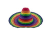 sombrero en paille rainbow arc en ciel adulte 60cm