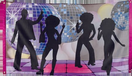 Banderole musique disco - Disco Party