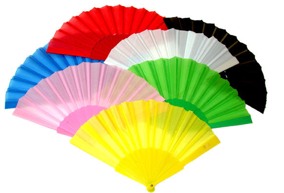 éventail plastique fuchsia 22cm