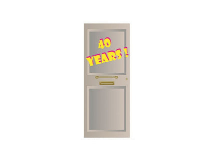 décoration de porte anniversaire 40 ans 2m