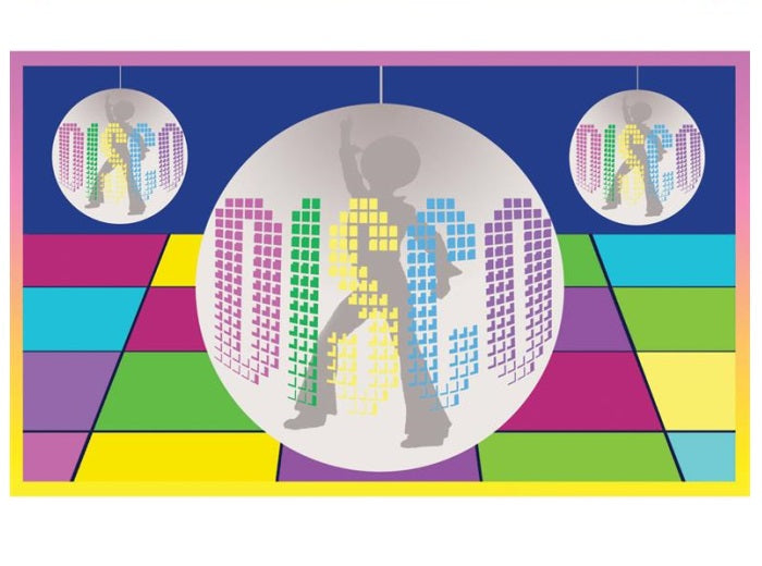 drapeau disco 90 x 150 cm