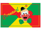 drapeau carnaval clown 90 x 150 cm
