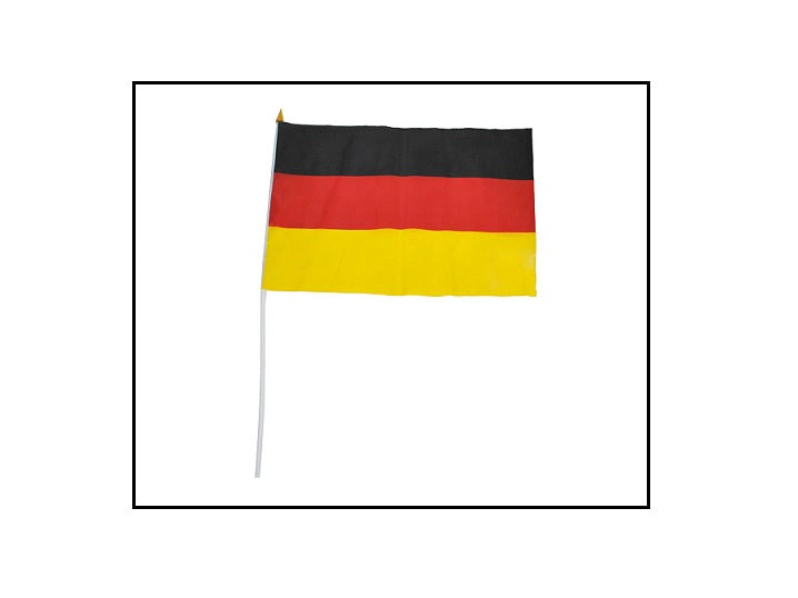 drapeau allemagne avec baton 30x45cm