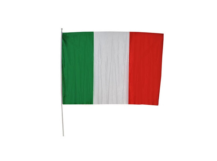drapeau italie 60x90cm avec bâton