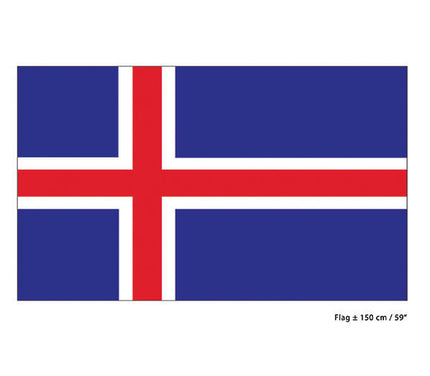 drapeau islande 90x150 cm