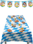 Nappe Oktoberfest bleue et blanche
