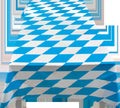 Nappe Oktoberfest bleue et blanche