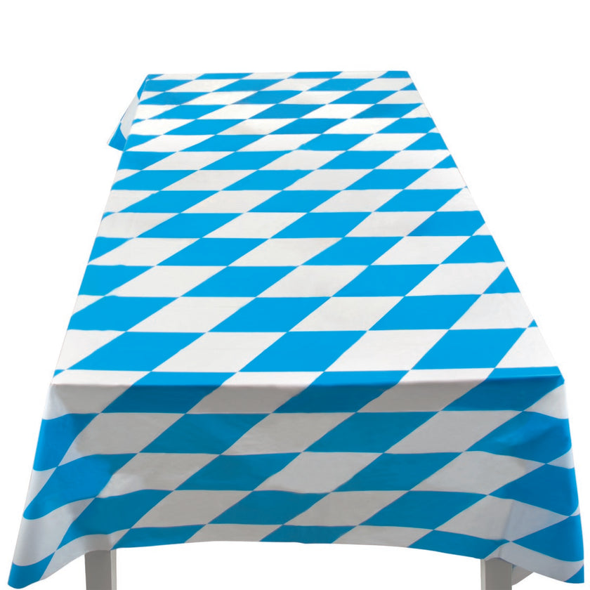 Nappe Oktoberfest bleue et blanche