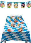 Nappe Oktoberfest bleue et blanche