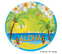 aloha lot de 8 assiettes en carton