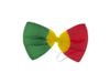 noeud papillon vert jaune rouge 18cm