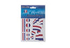 lot de 17 tatouages bleu blanc rouge france