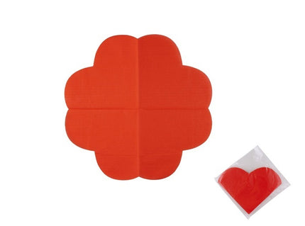 lot de 20 serviettes en papier coeur rouge 20x15cm
