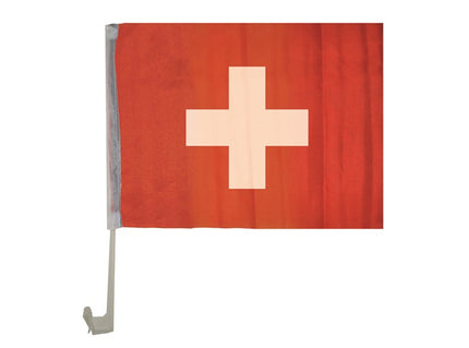 drapeau pour voiture suisse 30x45cm
