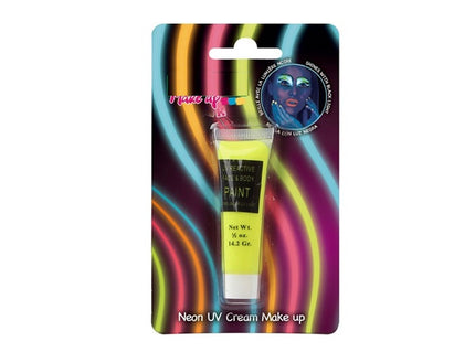 maquillage à l''eau en tube fluo néon jaune