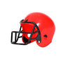 casque de footballeur américain enfant rouge