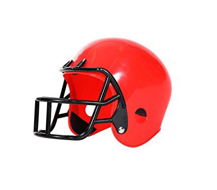 casque de footballeur américain enfant rouge