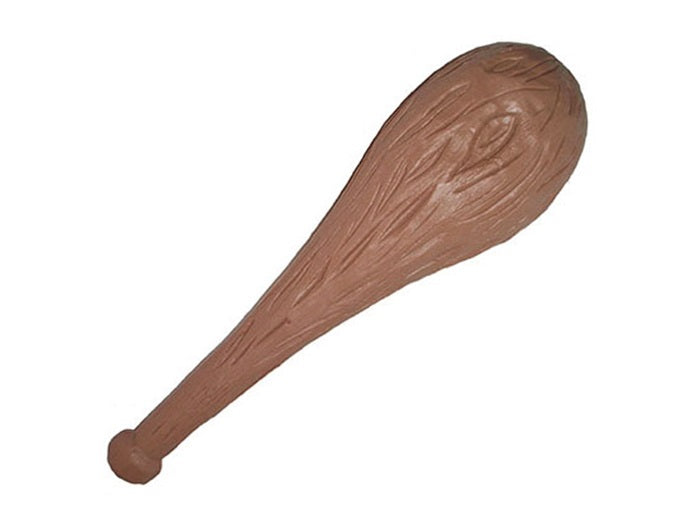 gourdin géant en plastique 70cm brun