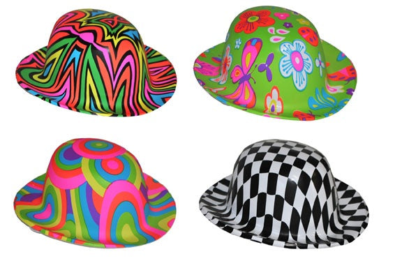 chapeau de fête couleurs en pvc pour enfant