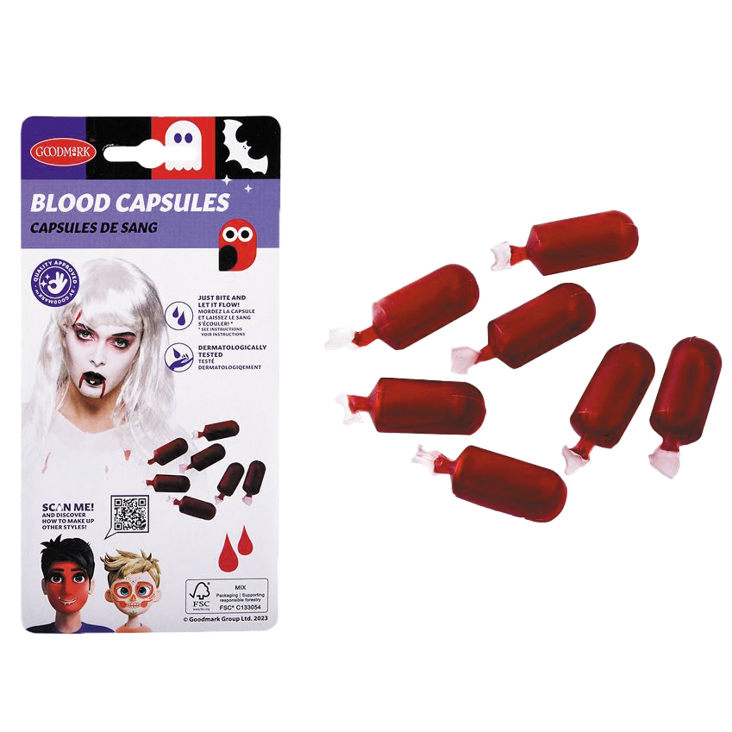 CAPSULES DE FAUX SANG