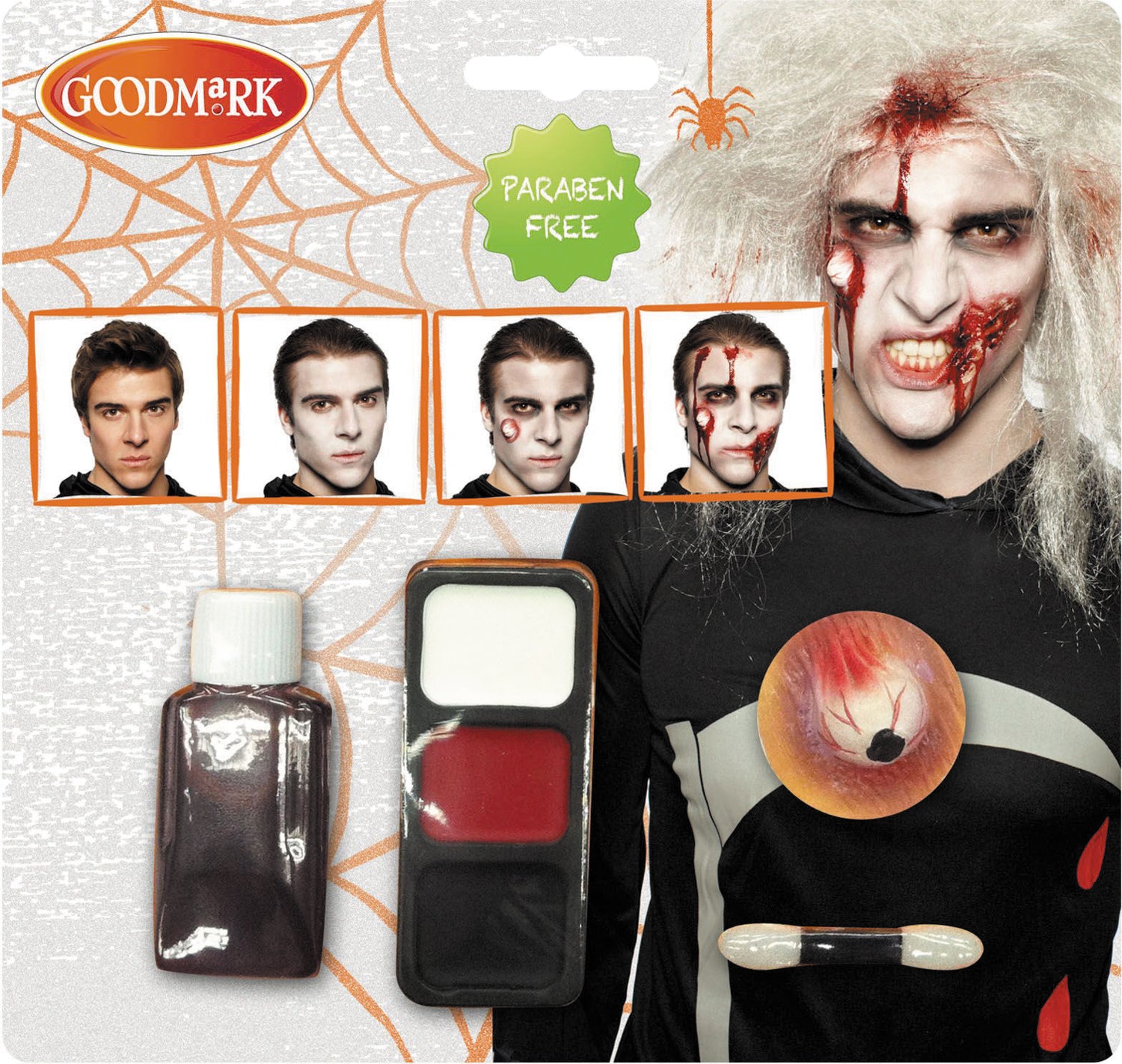 KIT MAQUILLAGE ZOMBIE HOMME