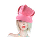 casquette géante simili cuir rose vintage adulte