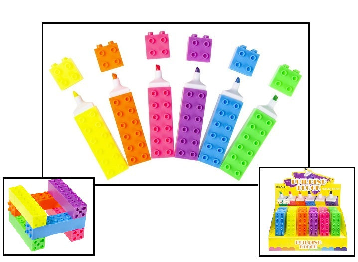 marqueur emboitable neon fluo mix 10cm