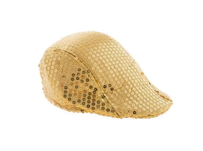 casquette à sequins or adulte