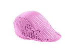 casquette à sequins rose adulte