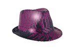 chapeau tribly à sequins rose noir