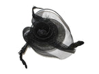 clip mini chapeau avec plumes 17cm