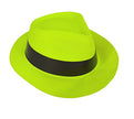 chapeau tribly en pvc fluo néon jaune