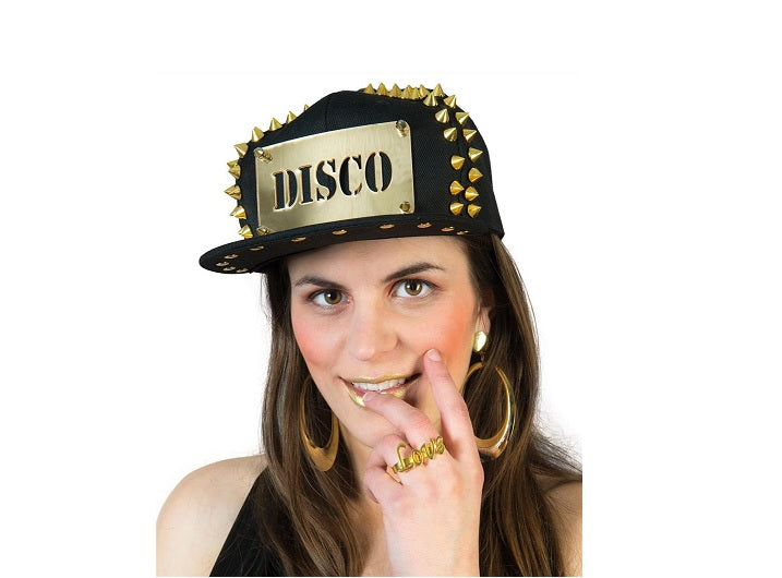 casquette baseball disco à pointes luxe