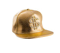 casquette de rappeur dollars or