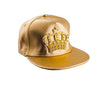 casquette de rappeur couronne or