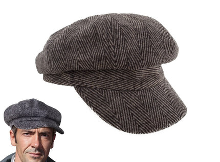 casquette géante années 20 grise 59cm