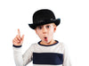 chapeau melon feutrine noir enfant