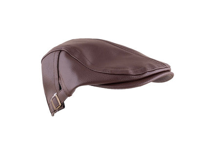 casquette simili cuir vintage marron adulte
