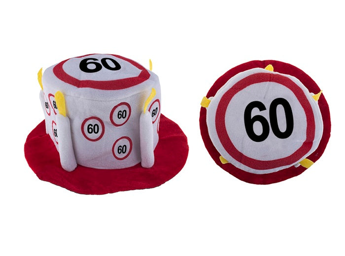 chapeau happy birthday en mousse limitation 60 ans