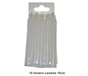 lot de 10 bougies 10cm pour lanternes et lampions