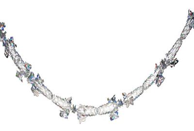 guirlande métallisée argent 4m