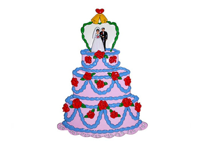 décoration murale gateau de mariage