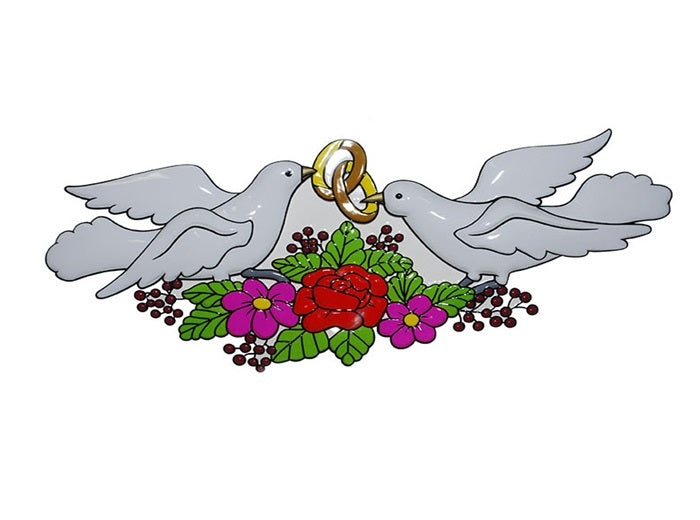 décoration murale colombes 57cm