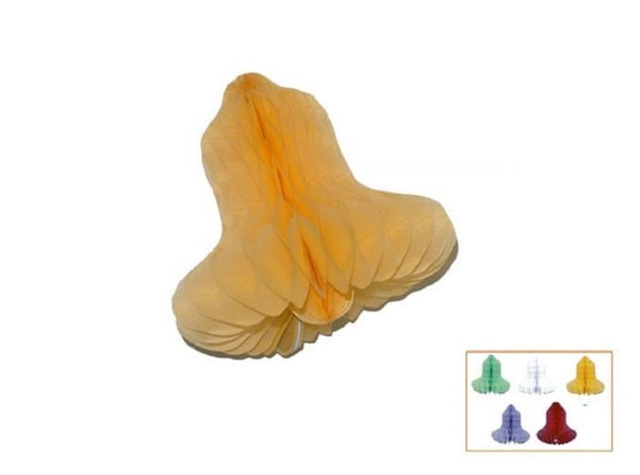 décoration cloche de pâques festonnée violet 41cm