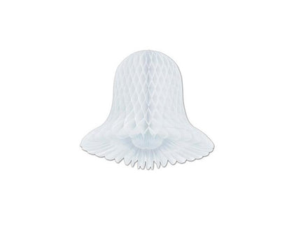 décoration cloche de pâques festonnée blanc 41cm