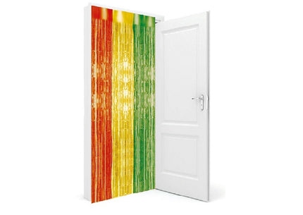 rideau de porte métallisé multicolore 2x1m