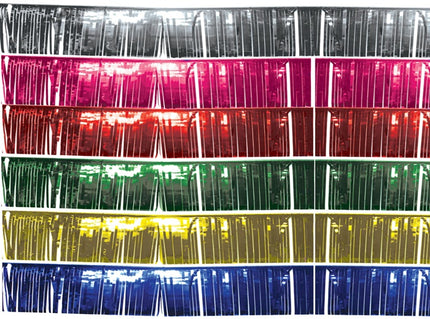 bordure de table guirlande à lamelles brillantes pink 3x0.25m